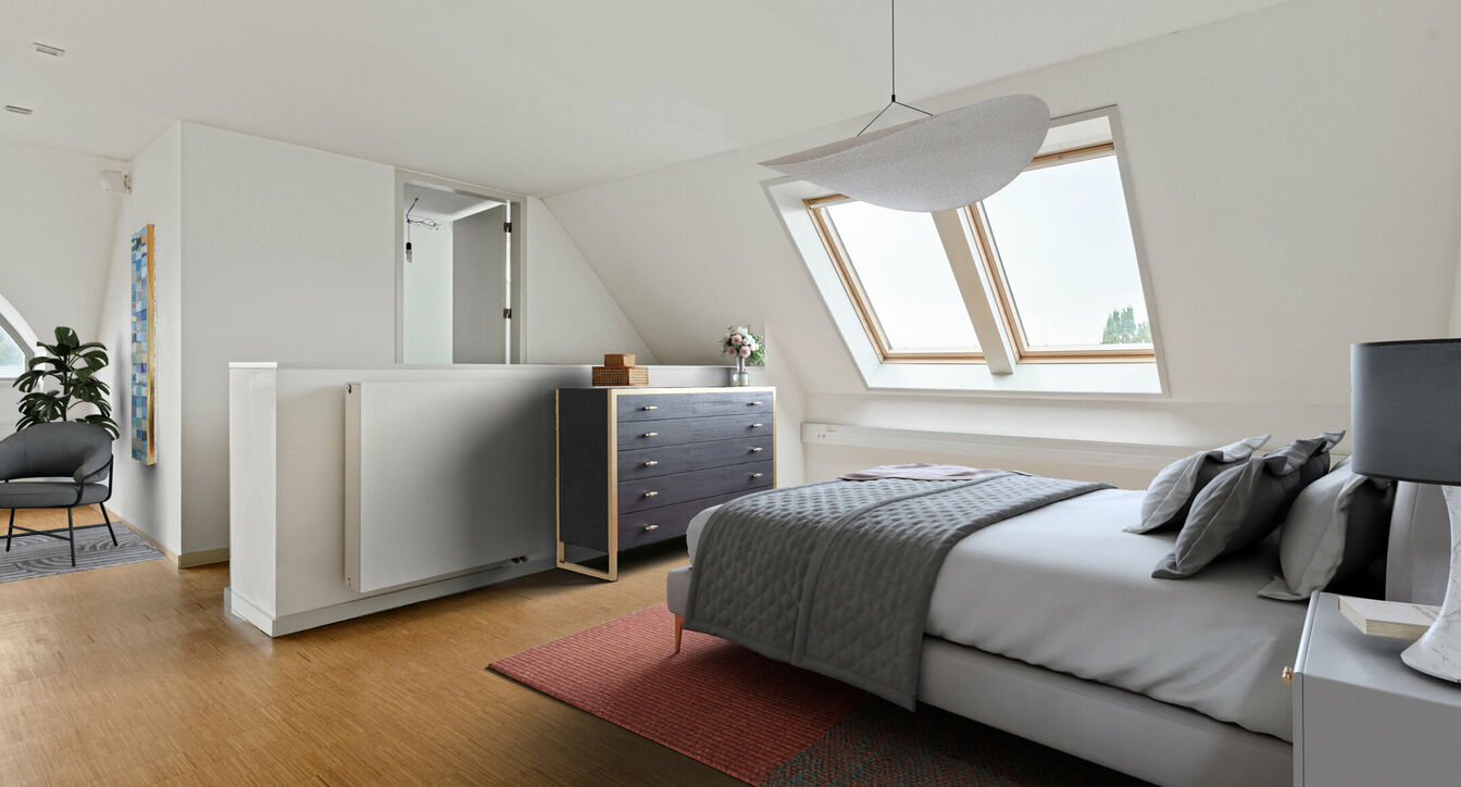 Dit groot duplexappartement heeft jaren dienst gedaan als kantoor en kan vandaag ook nog die bestemming krijgen voor de ondernemer die zich hier wil vestigen.

Anderzijds is deze unieke locatie ook fantastisch om te wonen.

De inrichting van keuken en bad